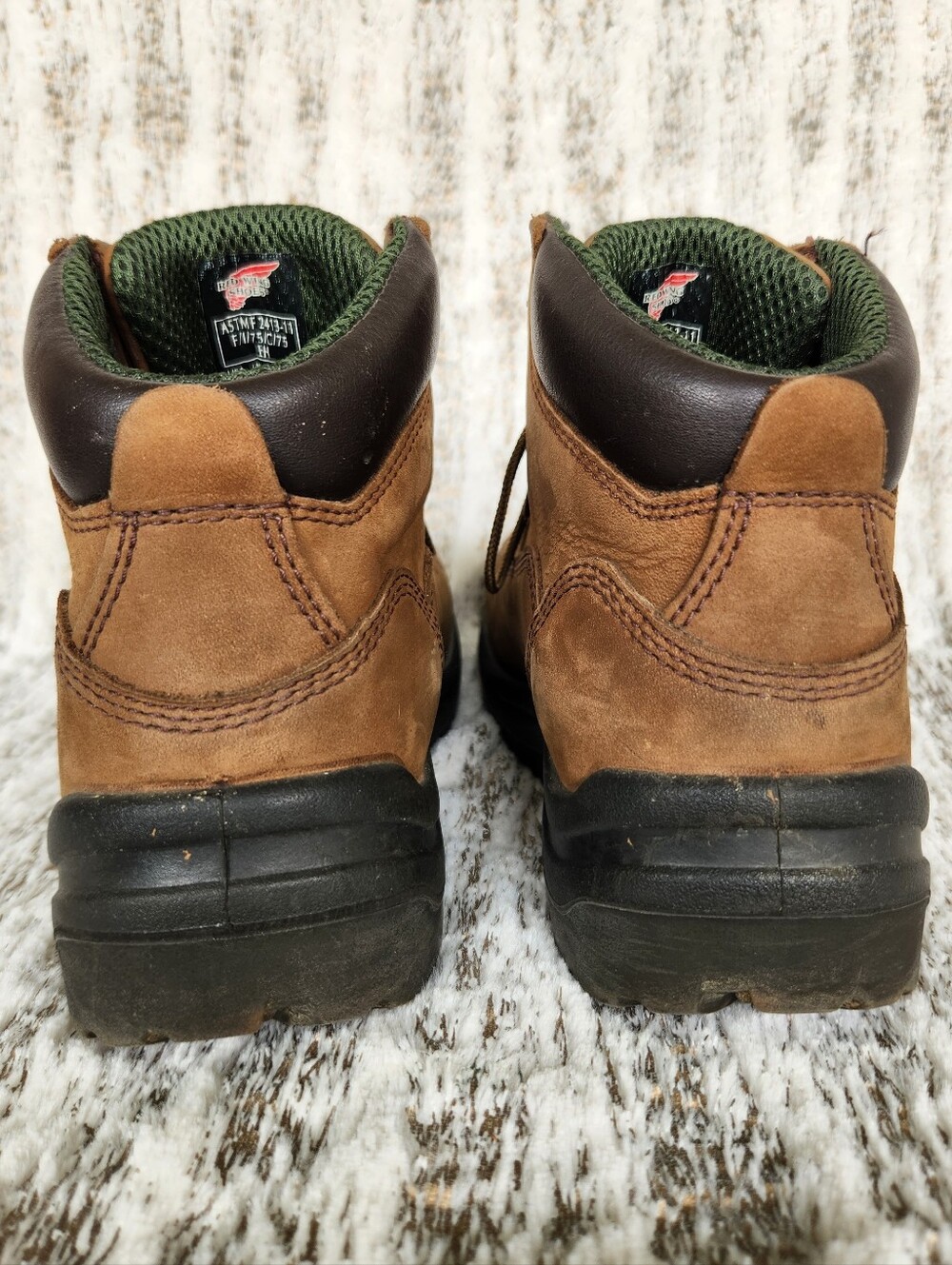 Red Wing "King Toe" 5" Safety Toe Work Boot Brown Leather | Women's Size 9 - Picture 6 of 16